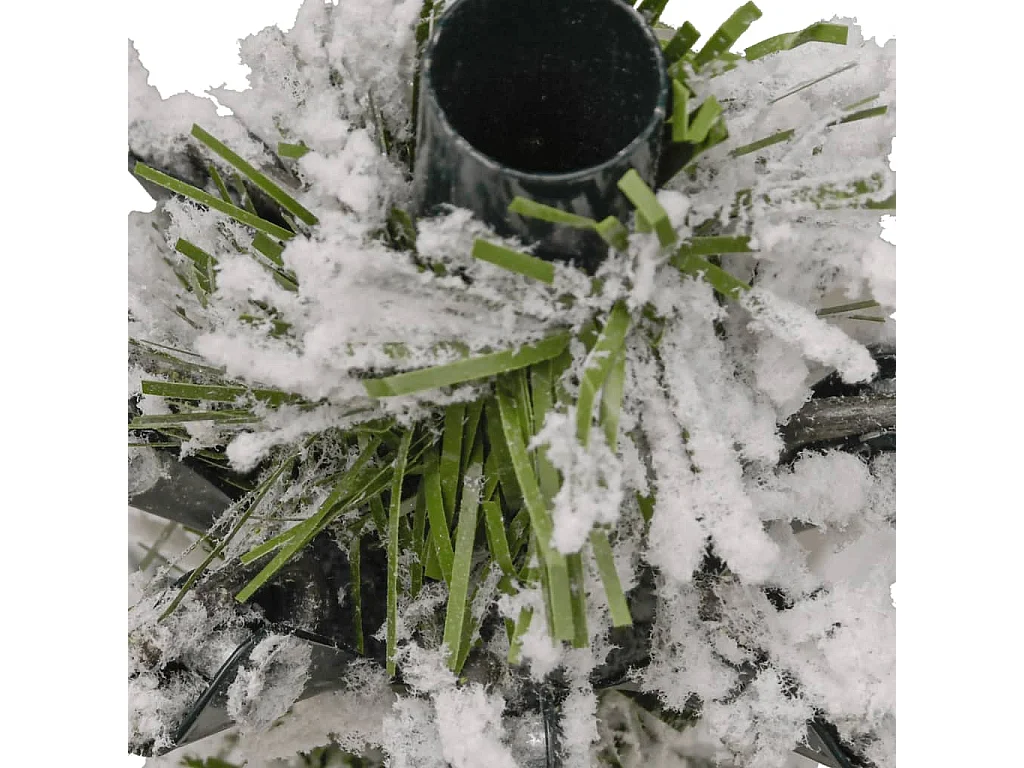 Sapin de Noël artificiel à charnières avec neige floquée 300 cm