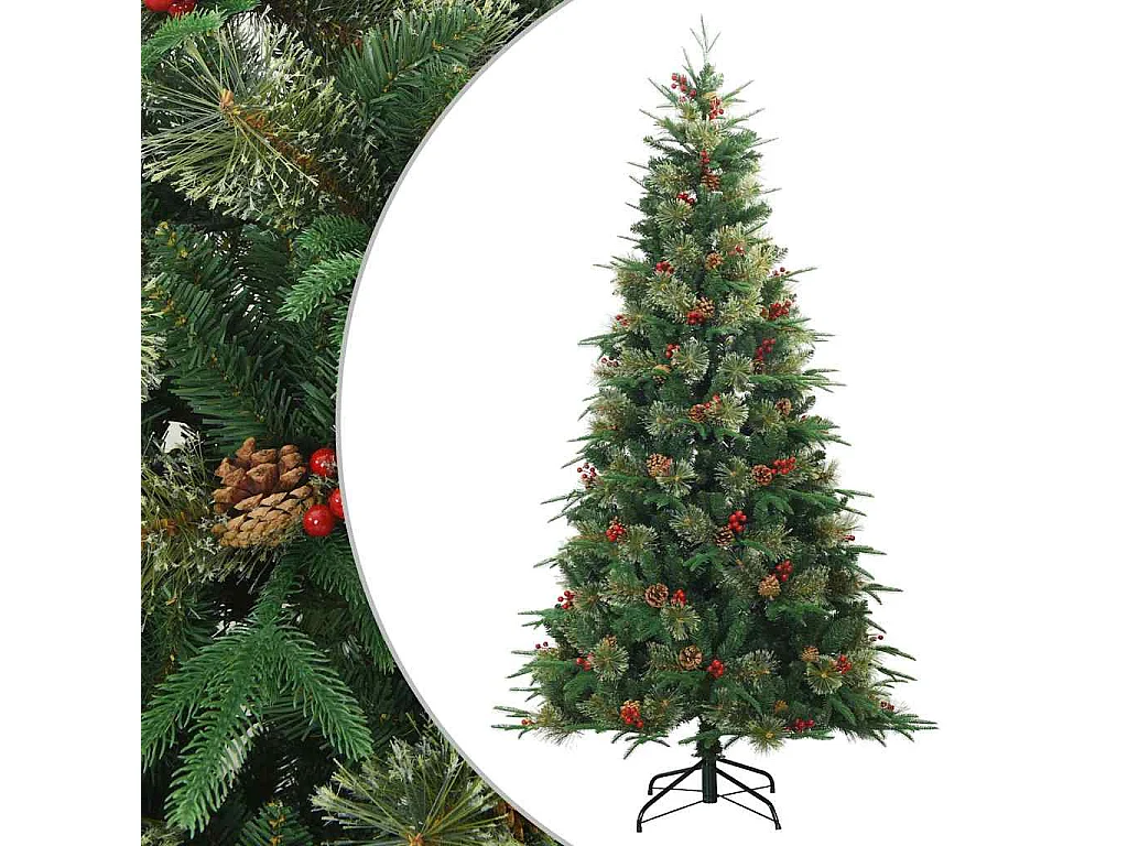 Kunstkerstboom met scharnierende takken Groen 180 cm