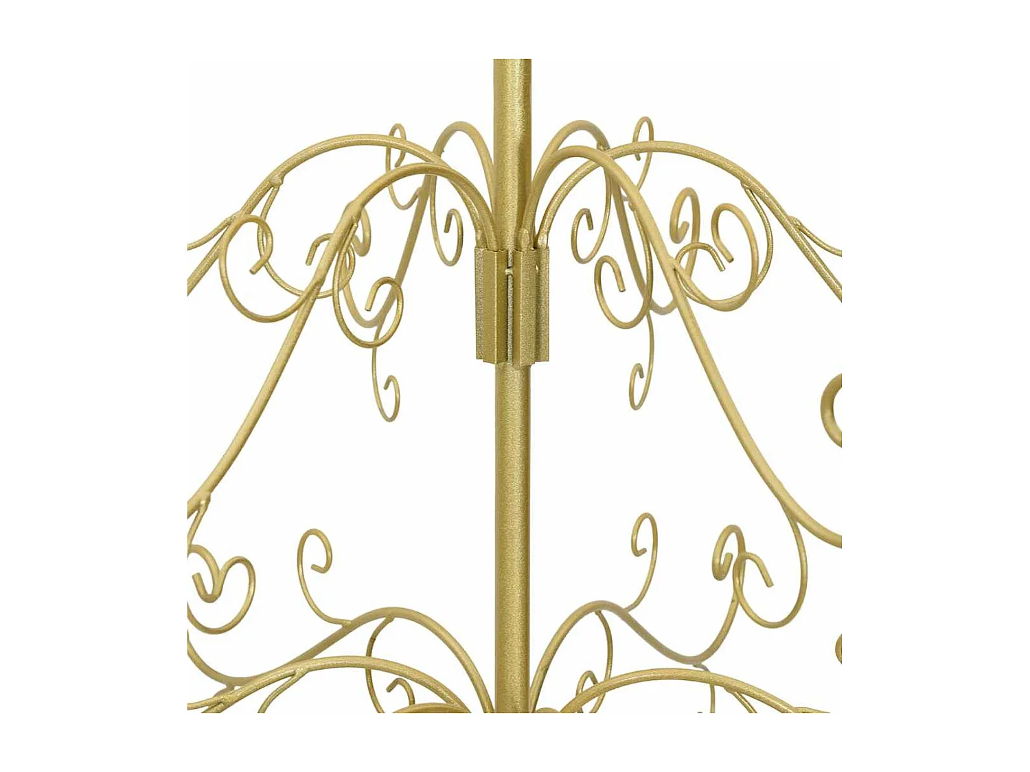 Weihnachtsbaum aus goldenem Metall, 150 cm, pulverbeschichteter Stahl