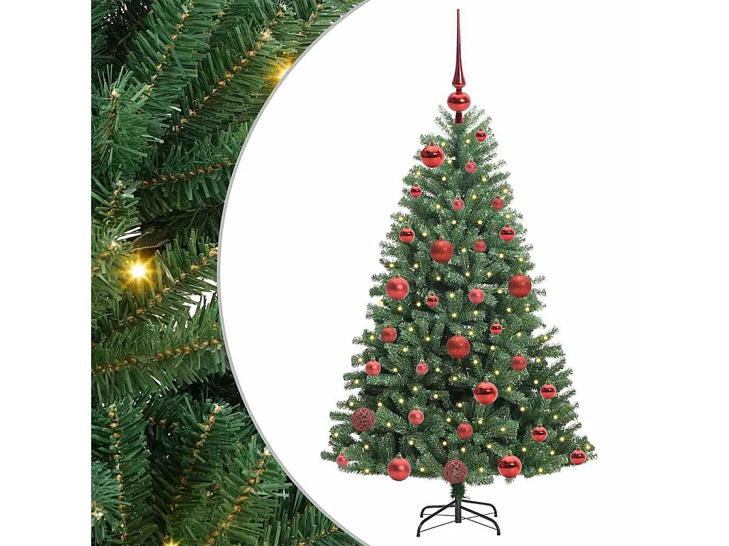 Kunstkerstboom met scharnierende takken Groen 120 cm
