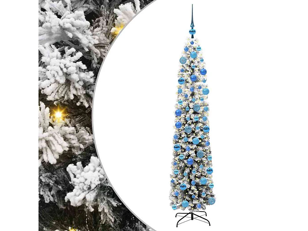 Sapin de Noël artificiel Vert 180 cm PVC et acier et plastique