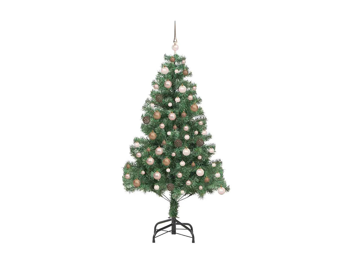 Sapin de Noël avec 300 LED avec support Vert 180 cm PVC