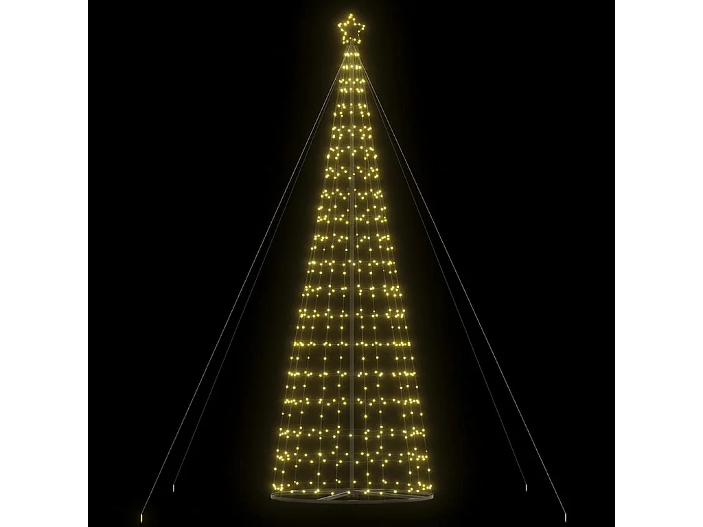 Sapin de Noël à LED 1534 LED blanc chaud 503 cm