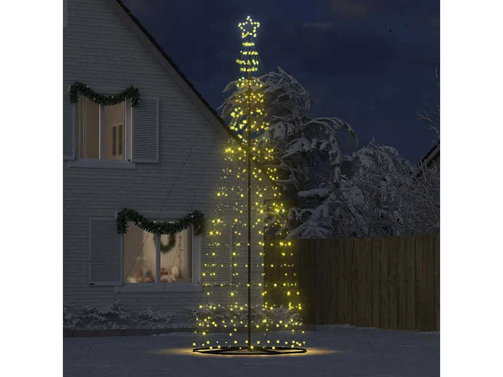 Sapin de Noël à LED 1534 LED blanc chaud 503 cm