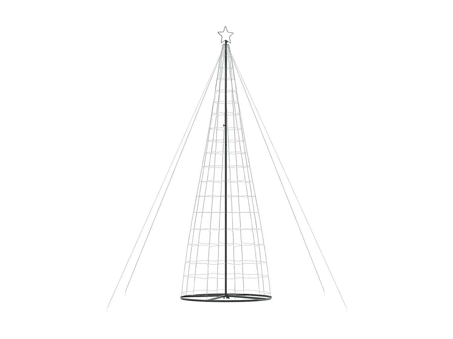 Albero di Natale a LED 1534 LED bianco caldo 503 cm