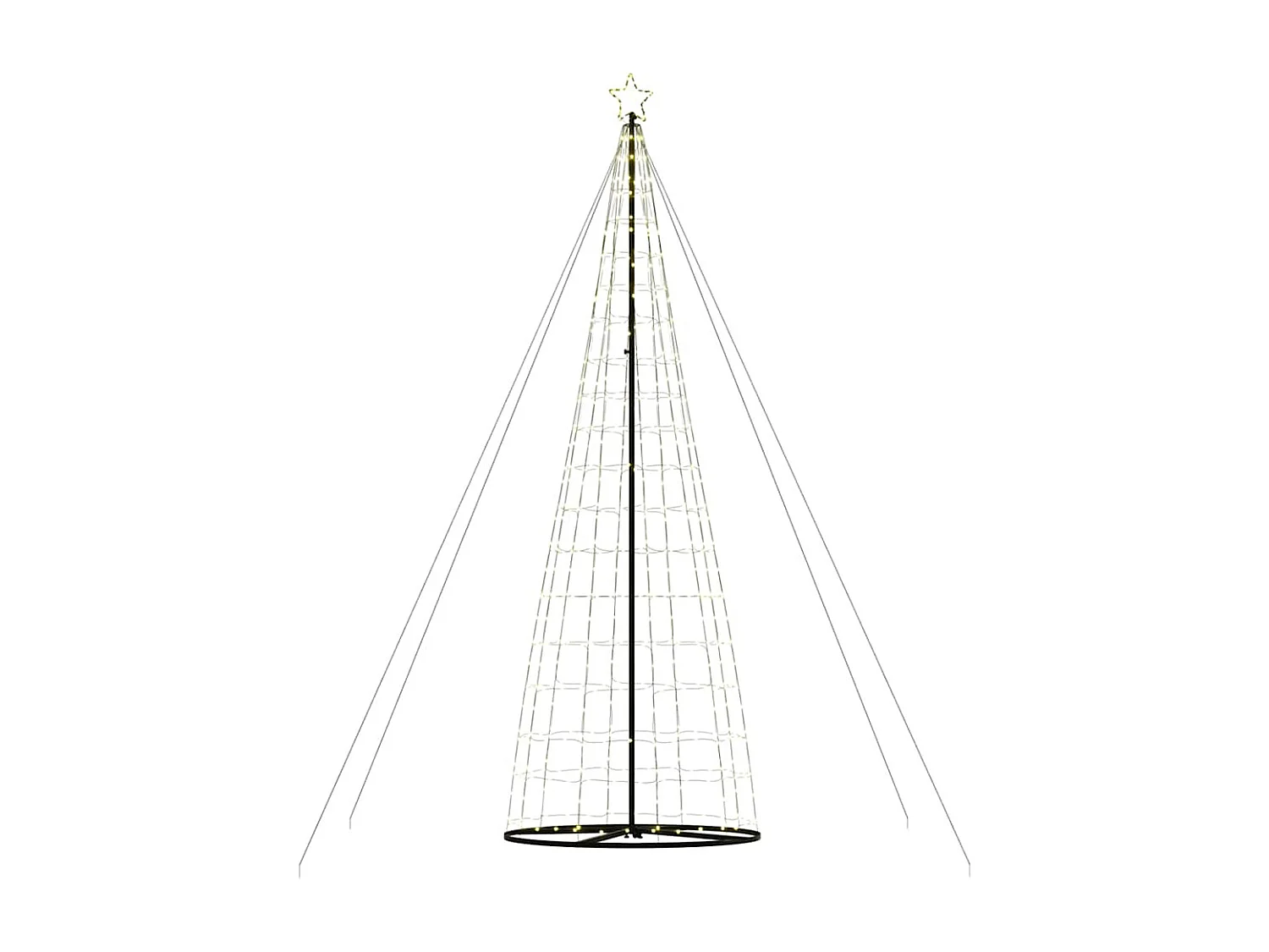 Albero di Natale a LED 1534 LED bianco caldo 503 cm