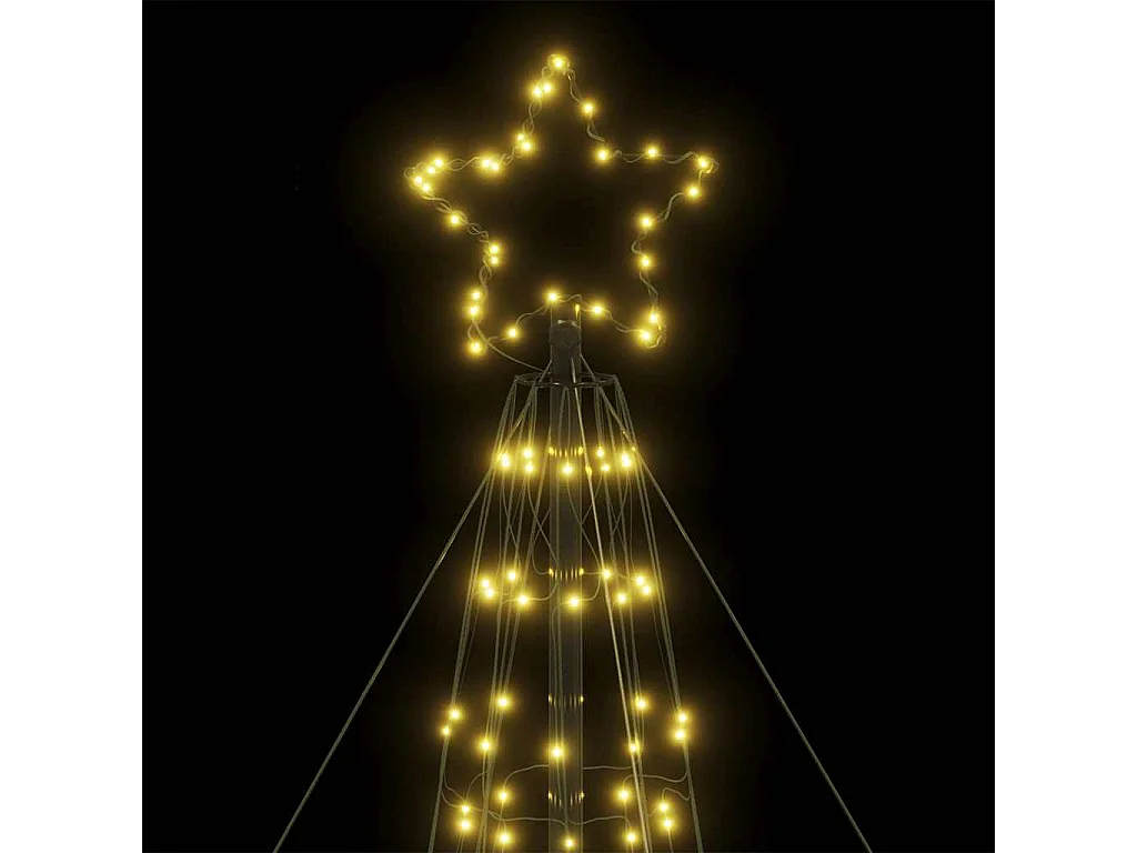 Albero di Natale a LED 1534 LED bianco caldo 503 cm