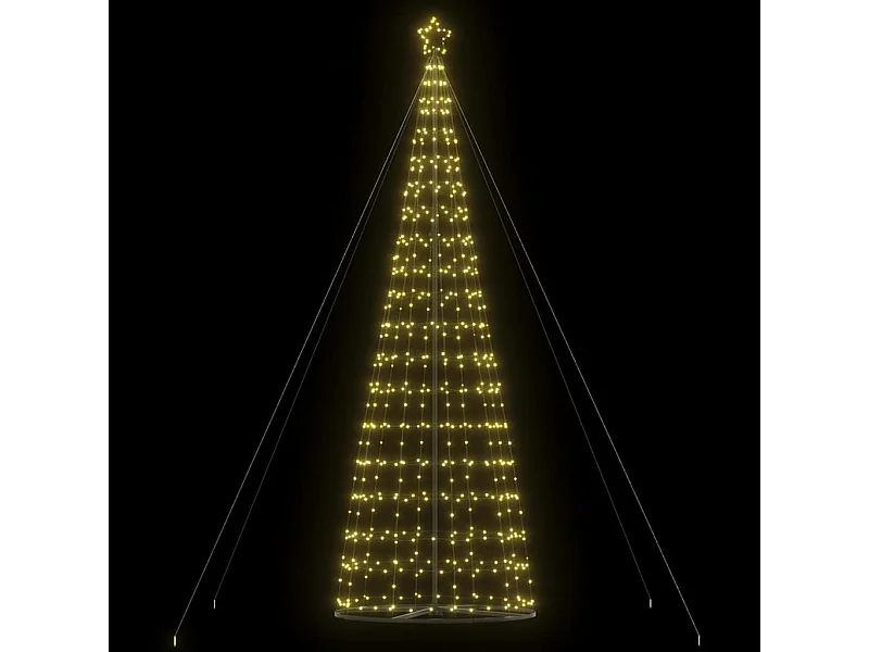 Albero di Natale a LED 1534 LED bianco caldo 503 cm