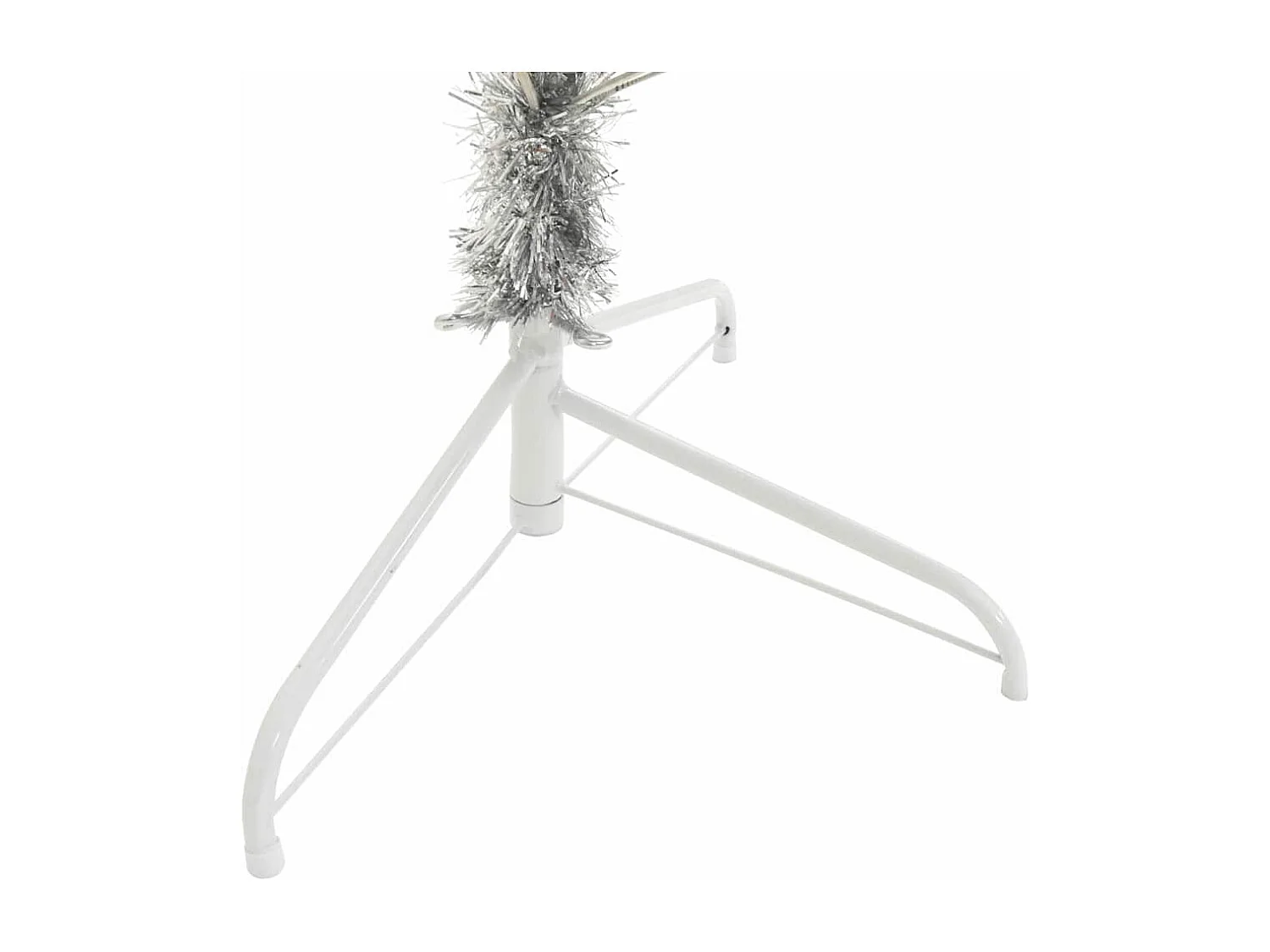 Sapin de Noël artificiel pré-éclairé Argent 240 cm PET