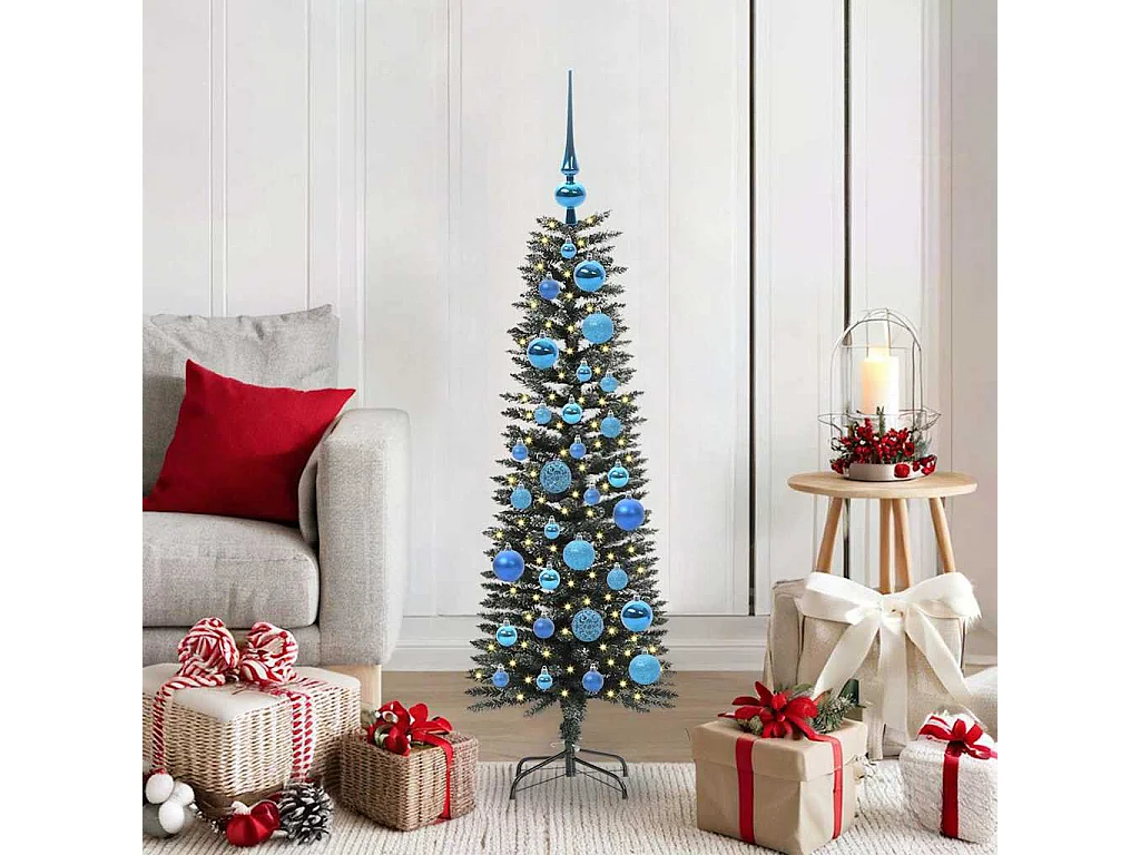 Sapin de Noël artificiel avec 150 LED Vert 40,5 x 40,5 x 120 cm