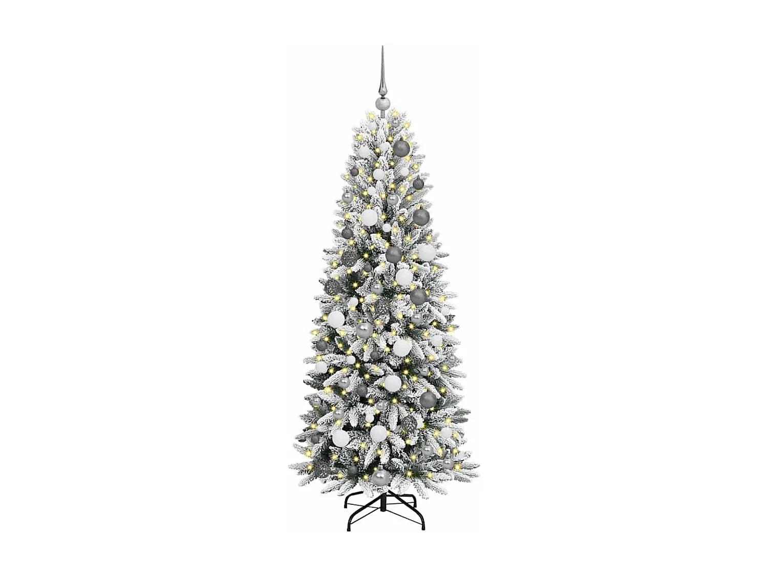 Sapin de Noël artificiel avec 300 LED Blanc 73 x 73 x 180 cm