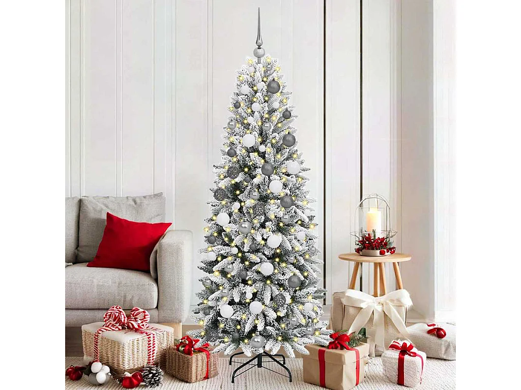 Albero di Natale artificiale con 300 LED Bianco 73 x 73 x 180 cm