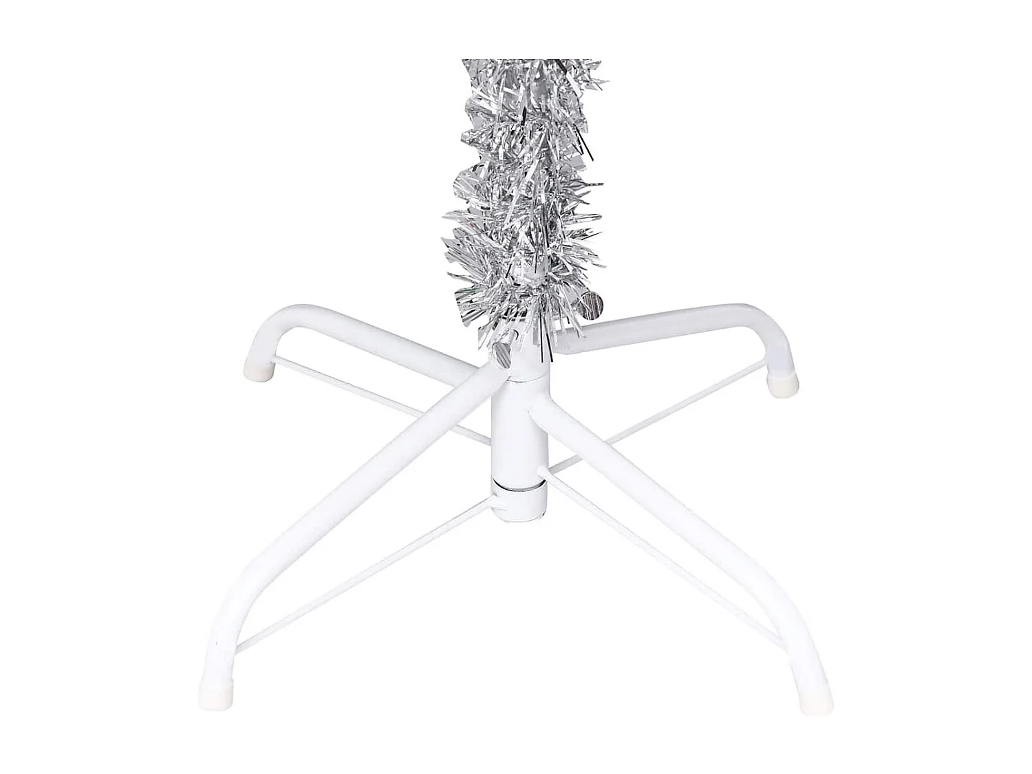 Arbre de Noël artificiel pré-éclairé/boules argenté 120 cm PET