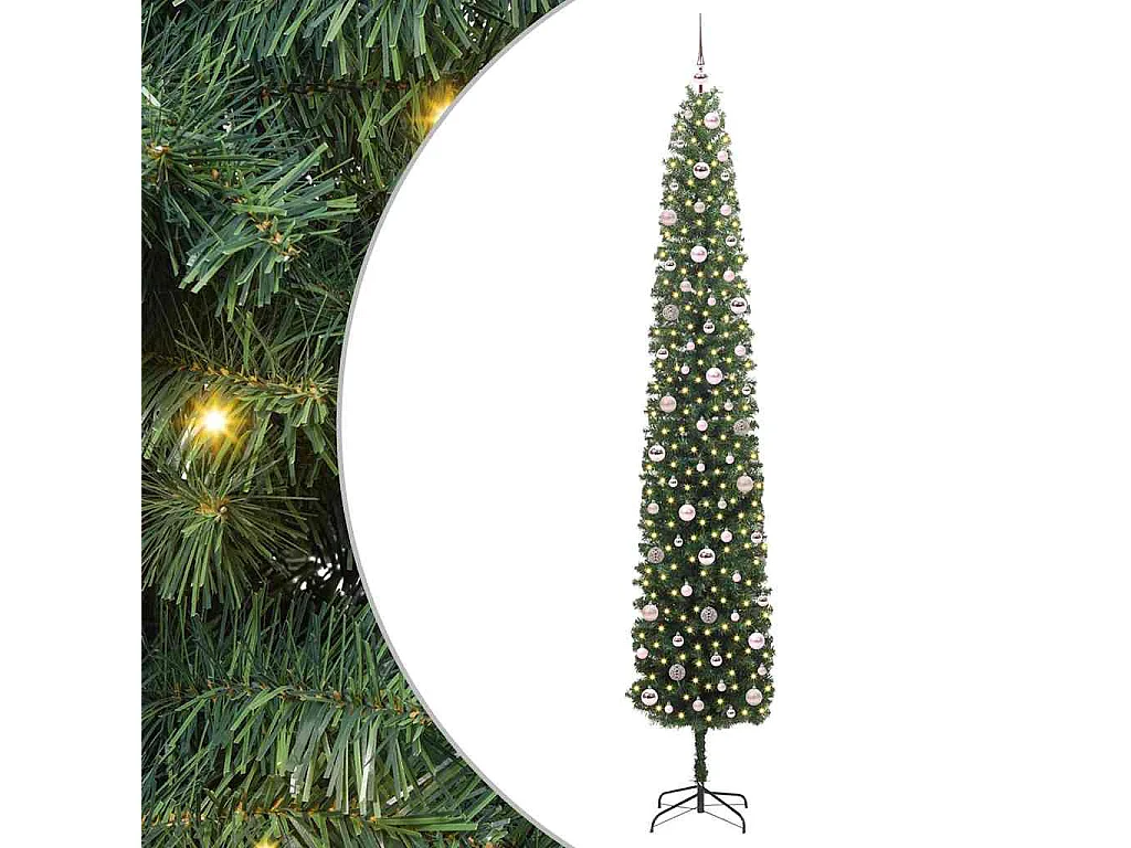Sapin de Noël artificiel Vert 270 cm PVC et acier et plastique