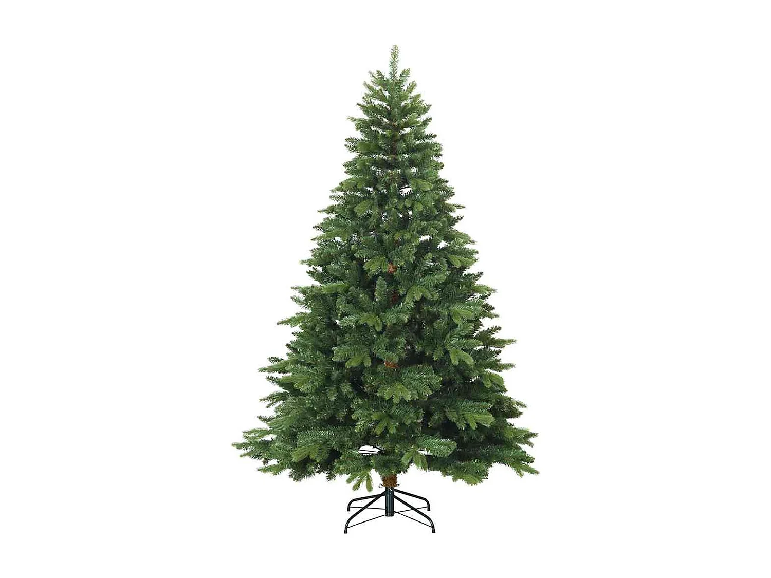 Kunstkerstboom met 300 LED's Groen 180 cm PE en PVC