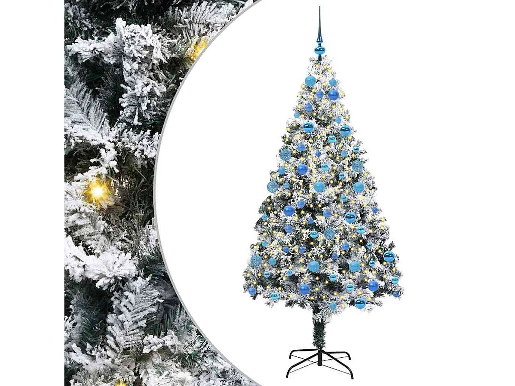 Sapin de Noël artificiel Vert 180 cm PVC, Acier et Plastique