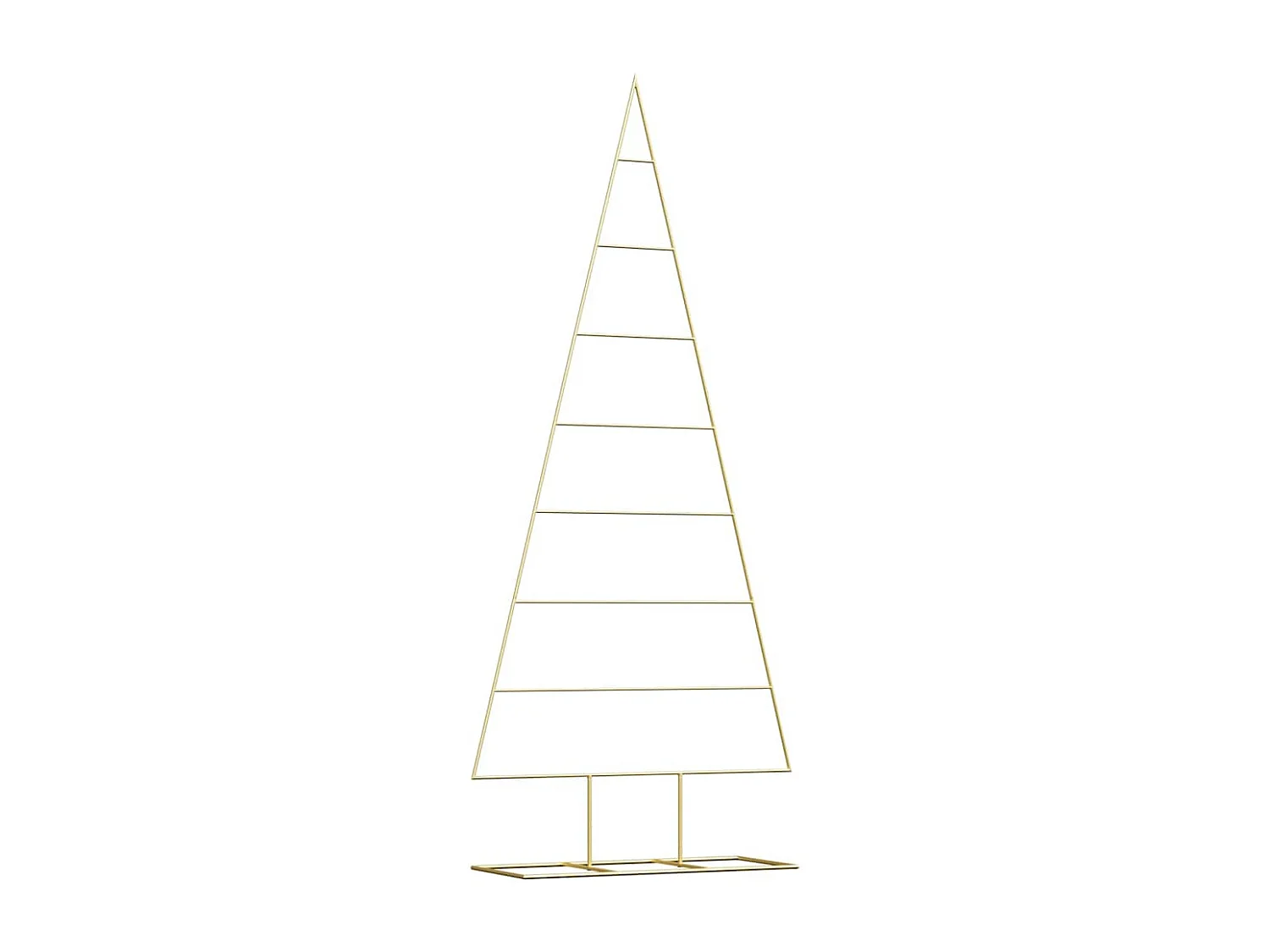 Weihnachtsbaum aus goldenem Metall, 180 cm, pulverbeschichteter Stahl