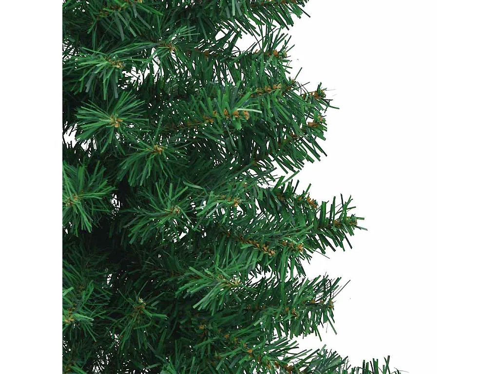 Arbre de Noël artificiel d'angle Vert 120 cm PVC et métal