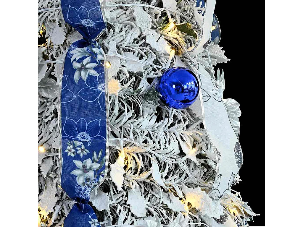 Albero di Natale artificiale con 200 LED Verde 210 cm PVC