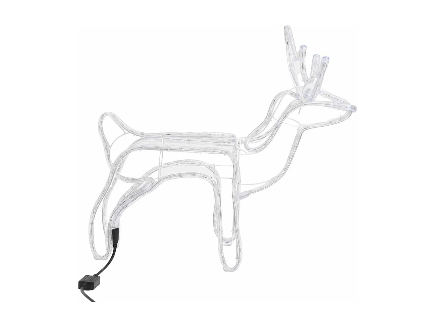 Renne de Noël Blanc chaud 60x30x60 cm