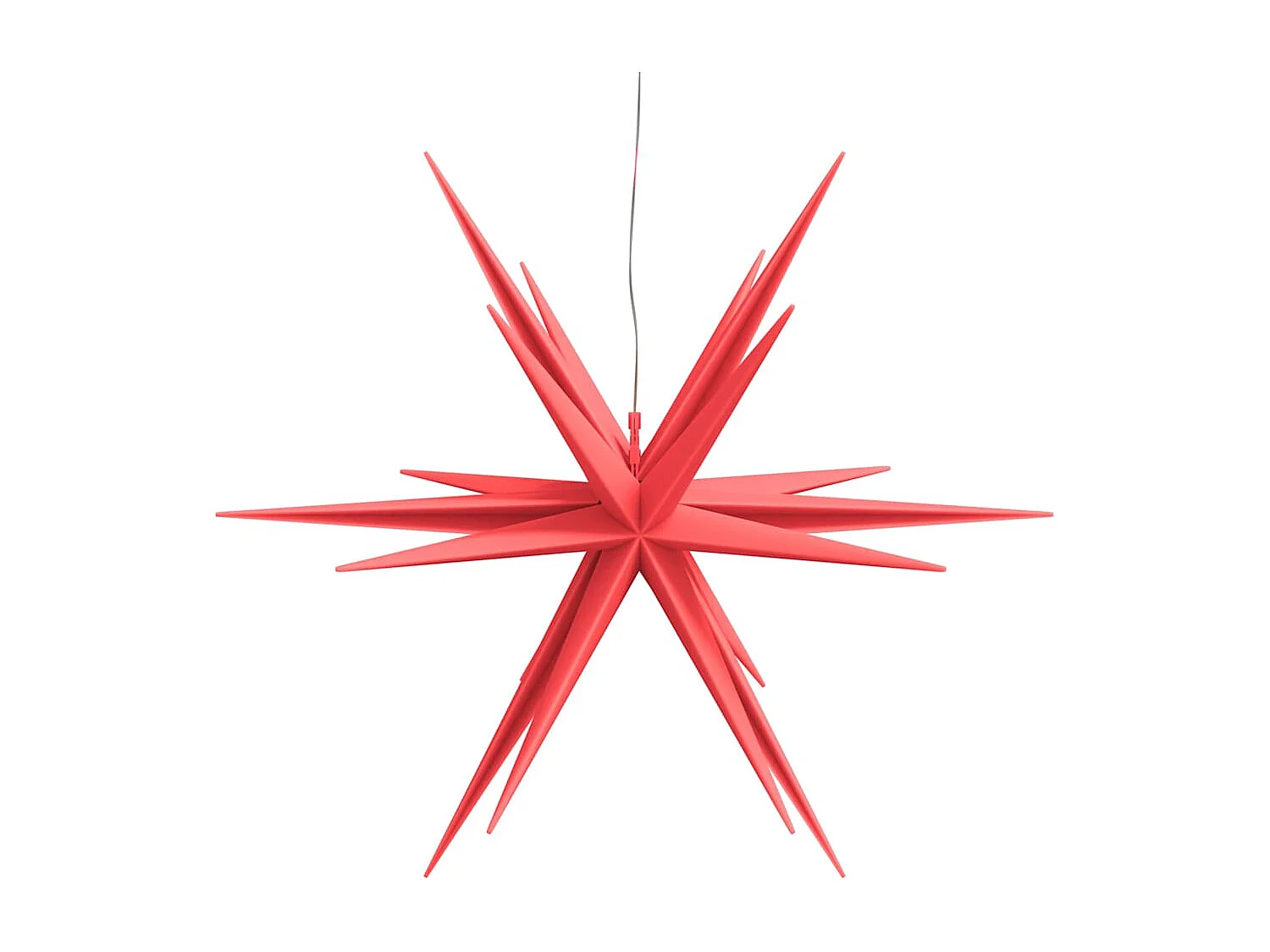 Luce di Natale con LED rosso pieghevole 57 cm