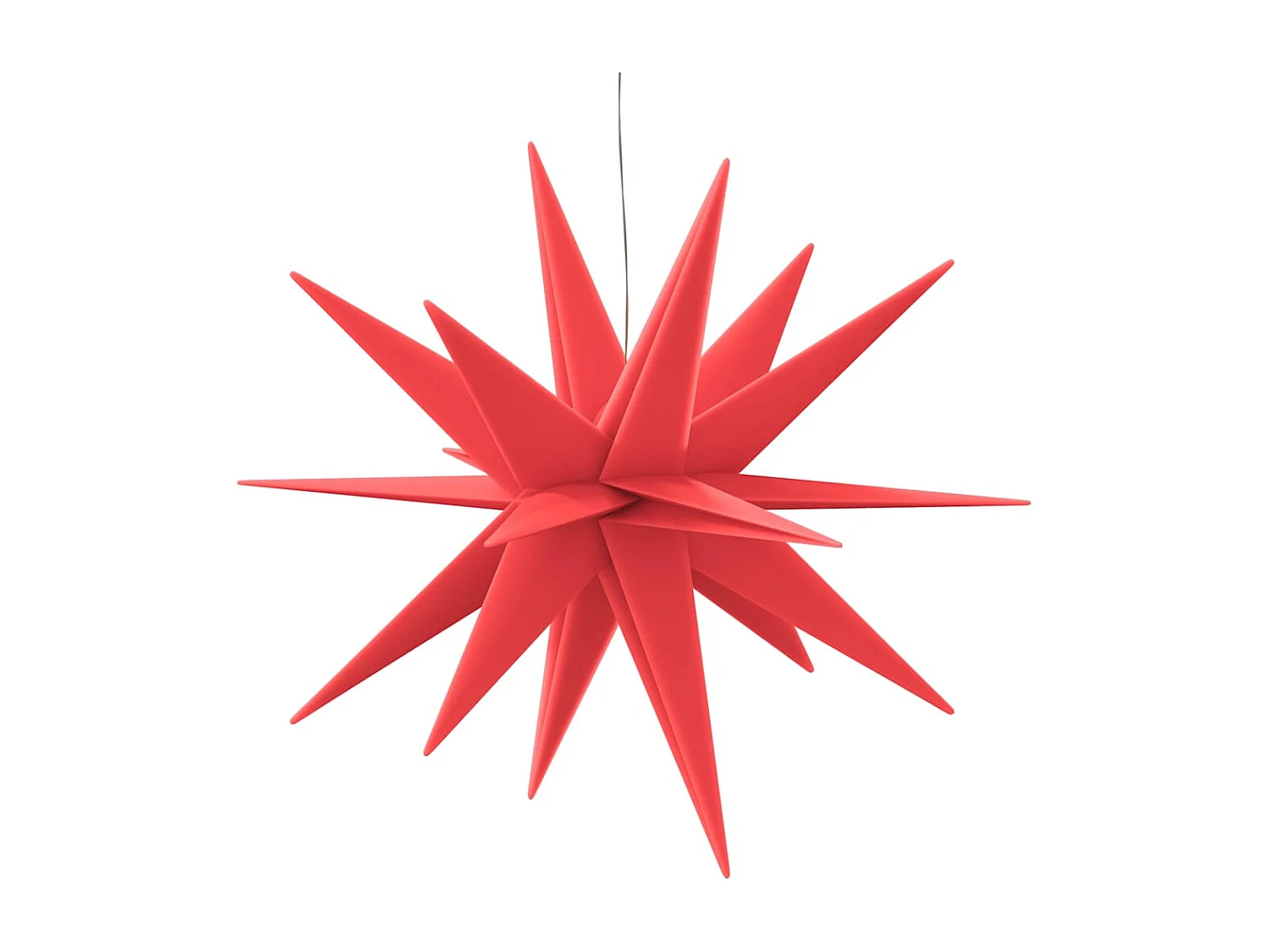 Luce di Natale con LED rosso pieghevole 57 cm