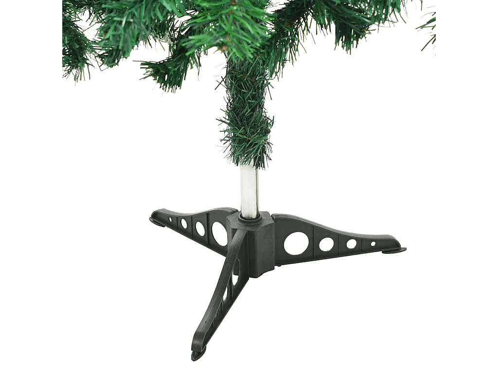 Voorverlichte kunstkerstboom/kerstballen 120 cm 230 takken