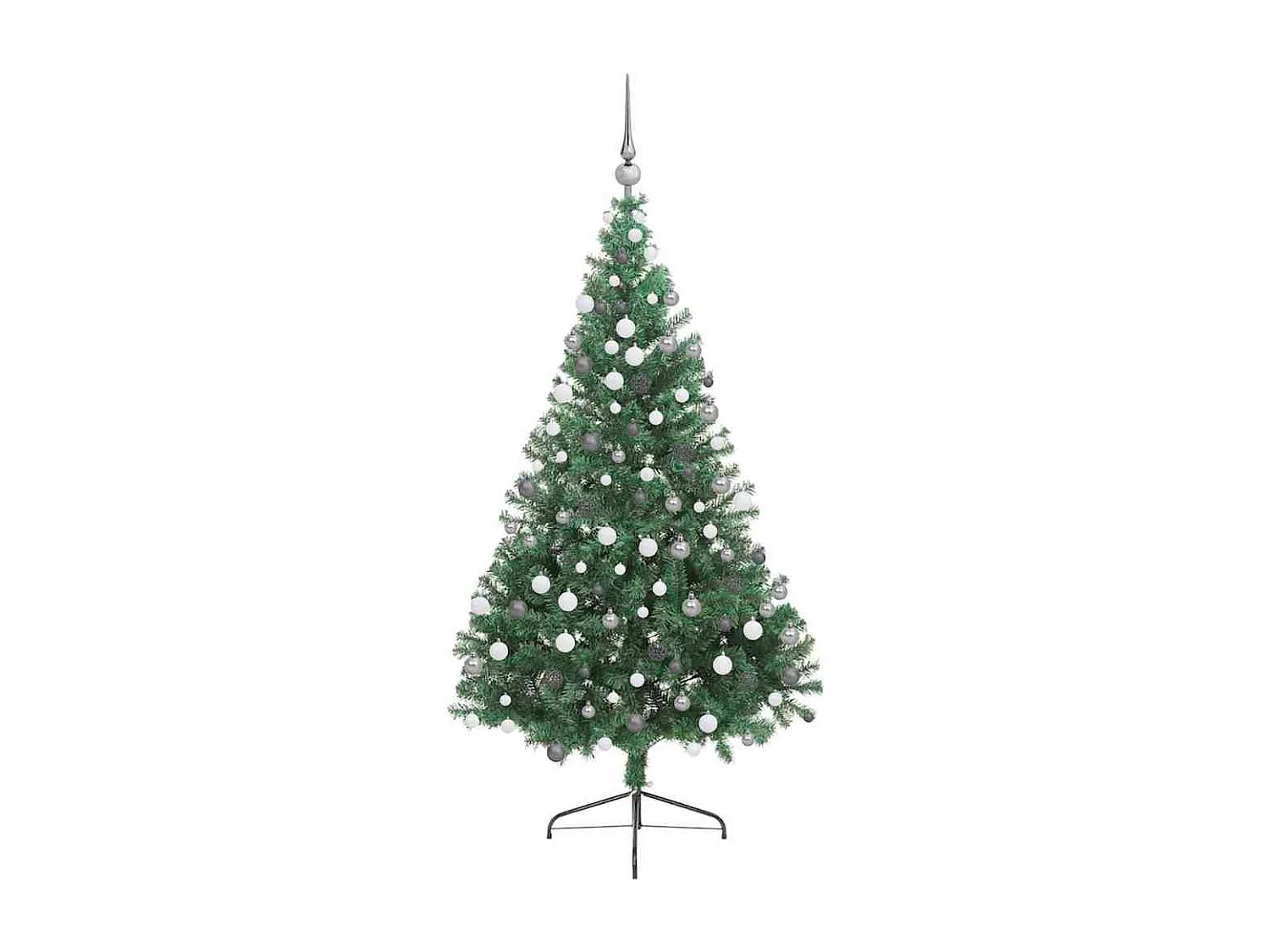 Sapin de Noël artificiel pré-éclairé Vert 210 cm PVC