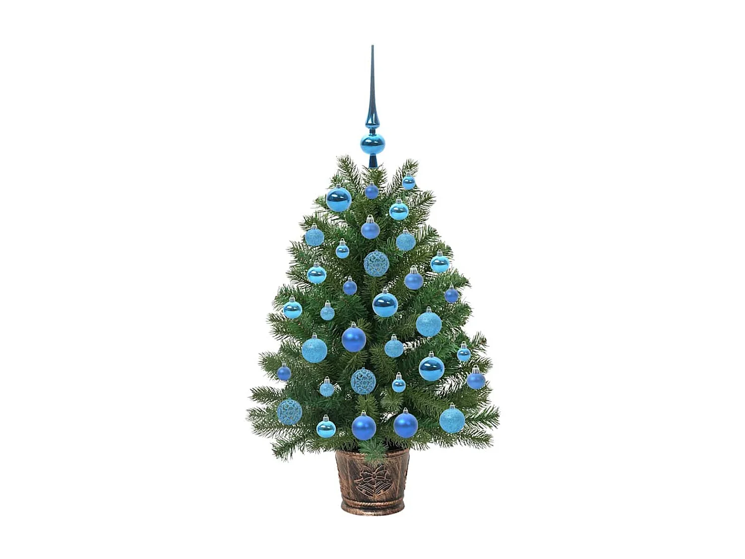 Sapin de Noël artificiel avec 150 LED Vert 95 cm PE et PVC