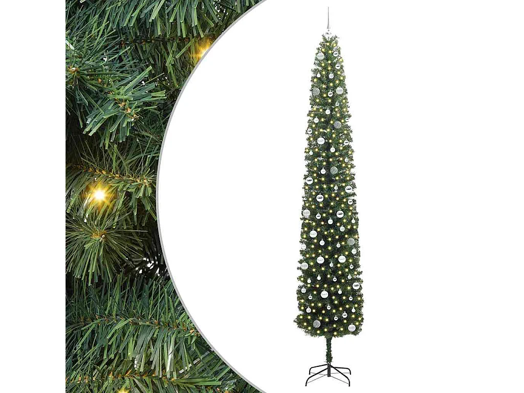 Sapin de Noël artificiel Vert 300 cm PVC et acier et plastique