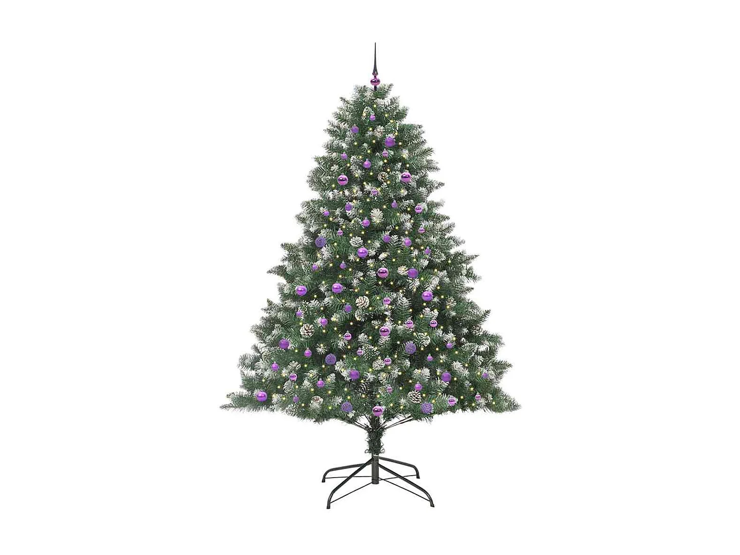 Sapin de Noël artificiel avec 300 LED Vert 160 x 160 x 240 cm