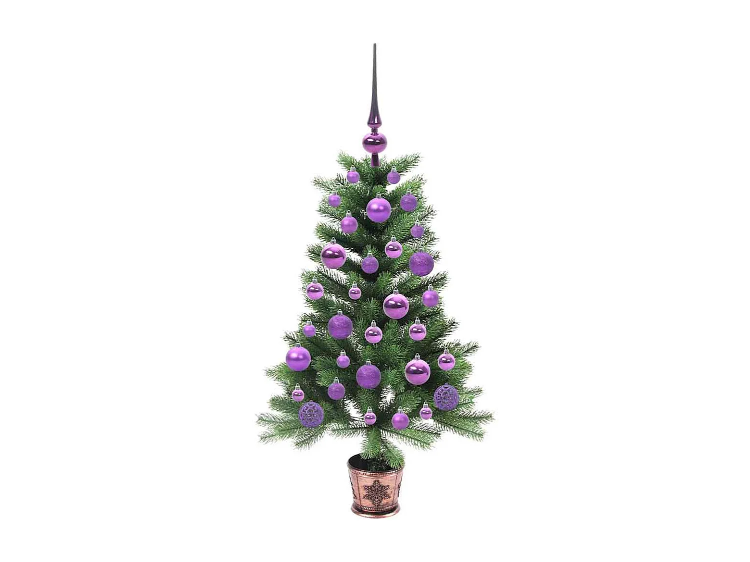 Sapin de Noël avec 150 LED avec support Vert 90 cm PE