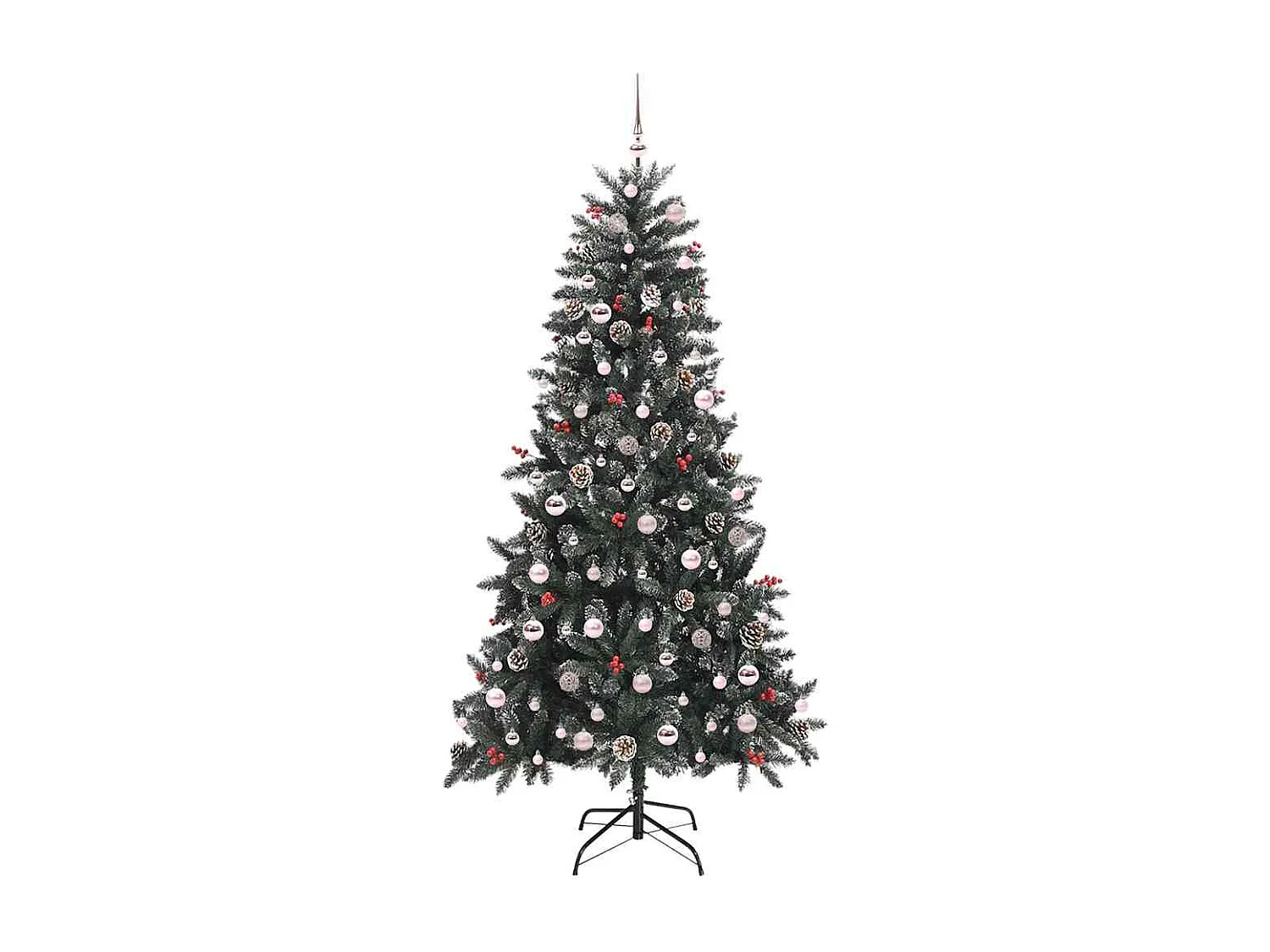 Künstlicher Weihnachtsbaum mit 300 LEDs Grün 114 x 114 x 210 cm