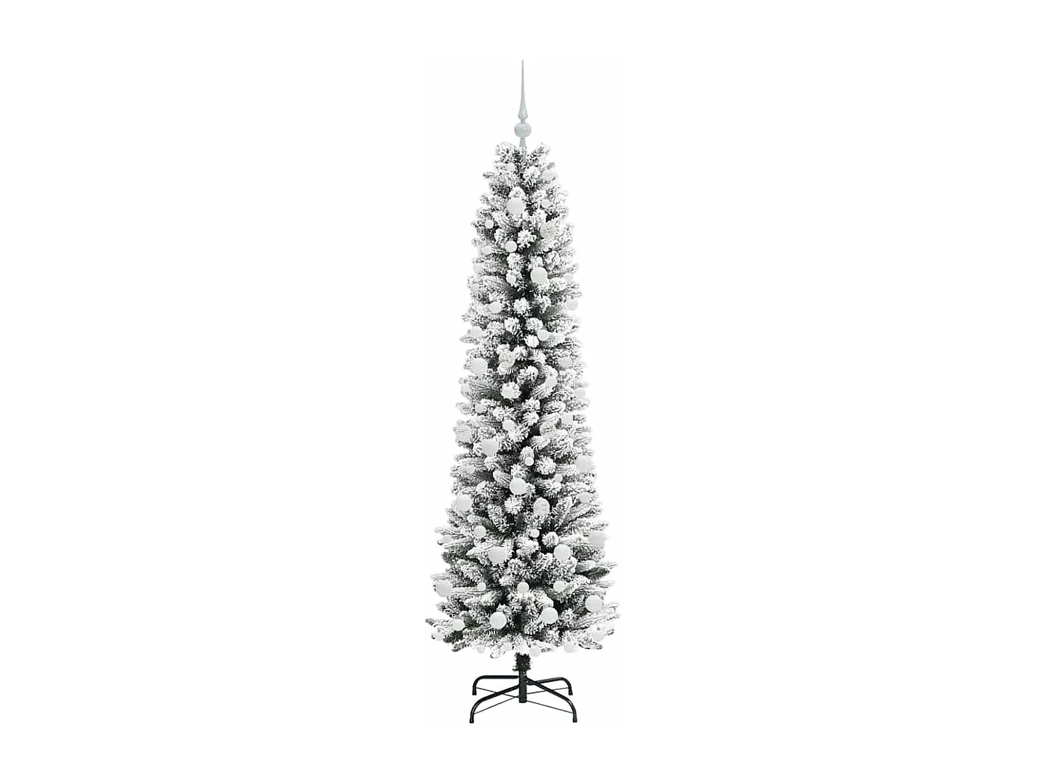 Sapin de Noël artificiel avec 300 LED Vert et blanc 180 cm