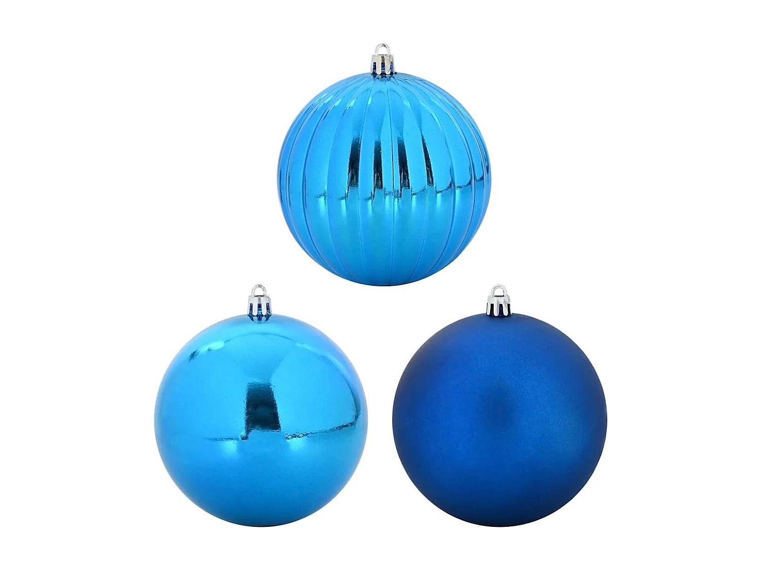 Ensemble de Boules de Noël 15 pcs Bleu