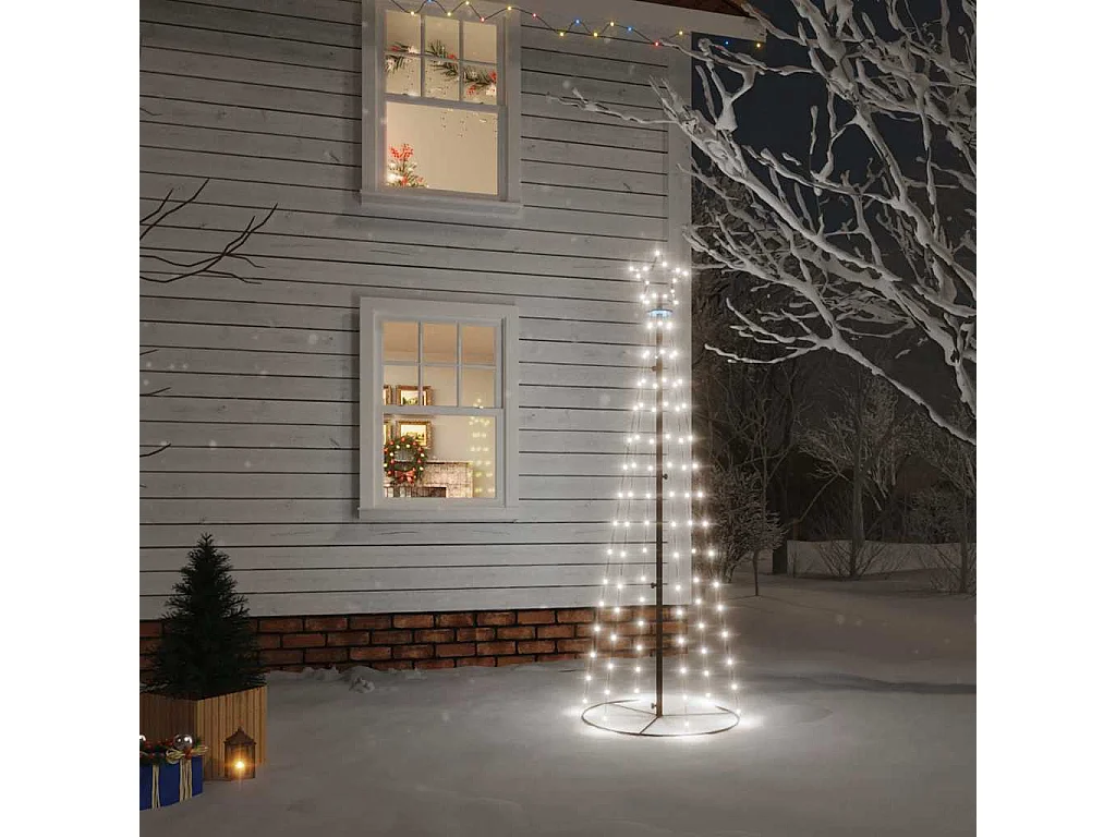 Weihnachtsbaum Kegel 108 LED Kaltweiß 70x180 cm