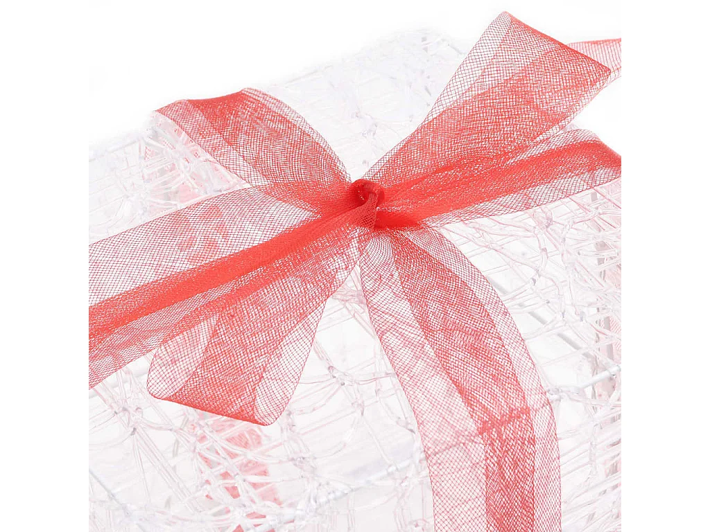 scatole regalo decorative natalizie in acrilico colorato