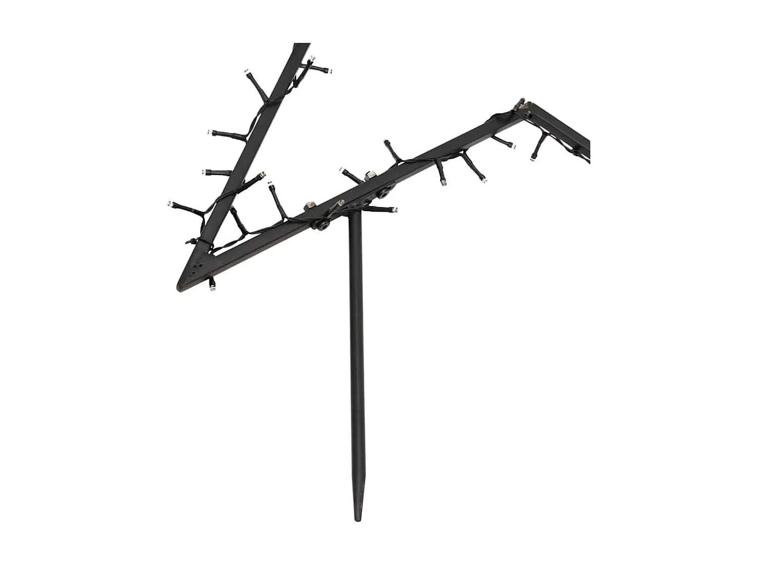 Décoration lumineuse étoile de Noël avec piquets 115 LED 85 cm