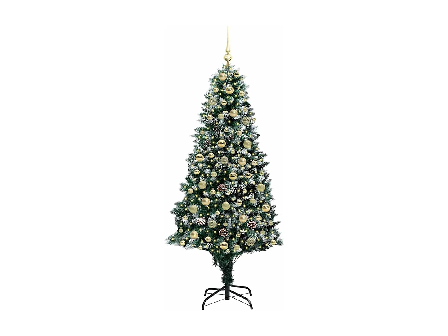 Sapin de Noël artificiel Vert 180 cm PVC, Acier et Plastique