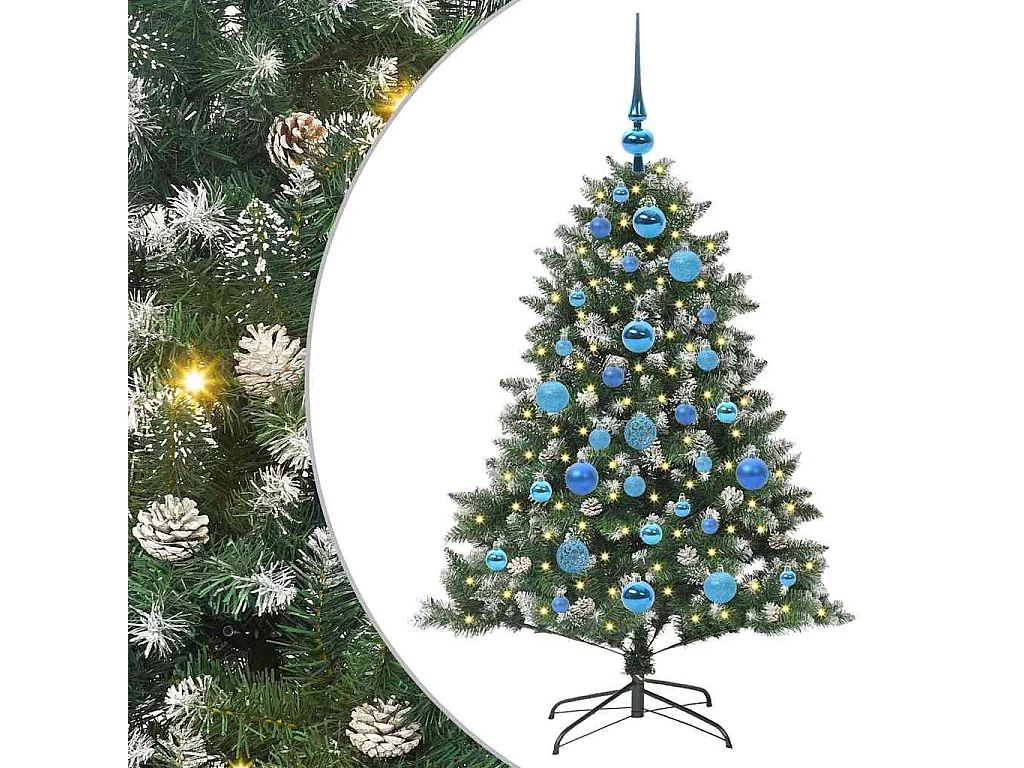 Albero di Natale artificiale con 150 LED Verde 85 x 85 x 120 cm