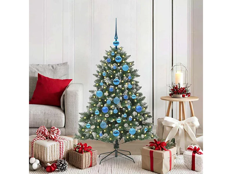 Albero di Natale artificiale con 150 LED Verde 85 x 85 x 120 cm