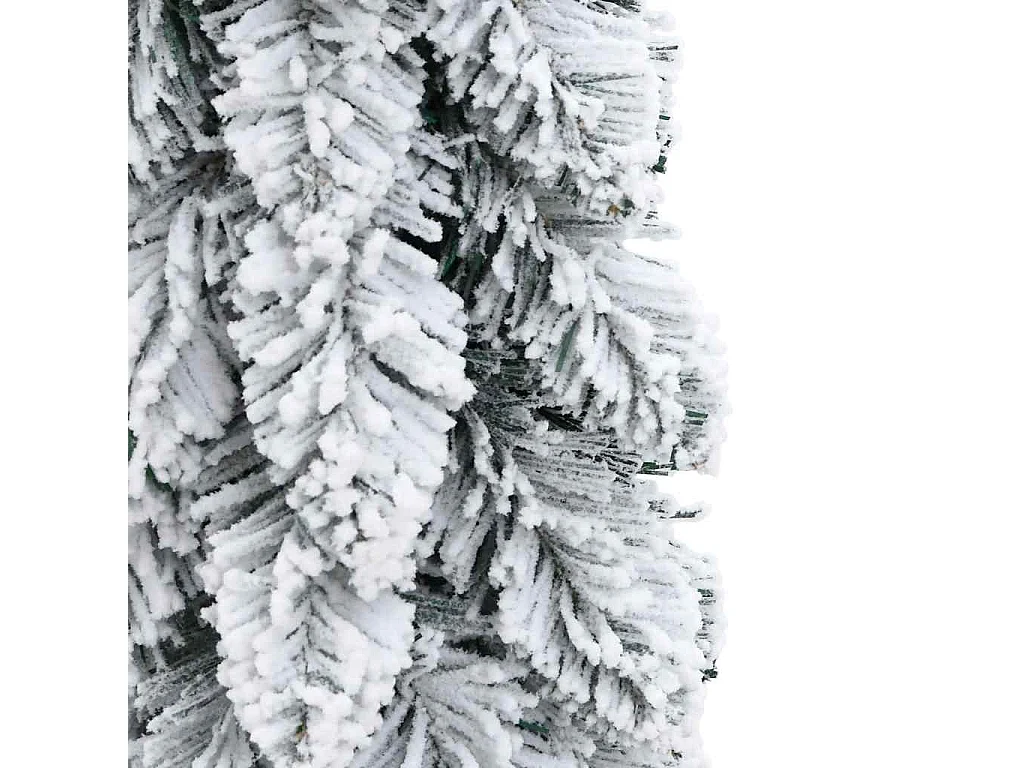 Albero di Natale artificiale preilluminato con 30 LED/neve a fiocchi