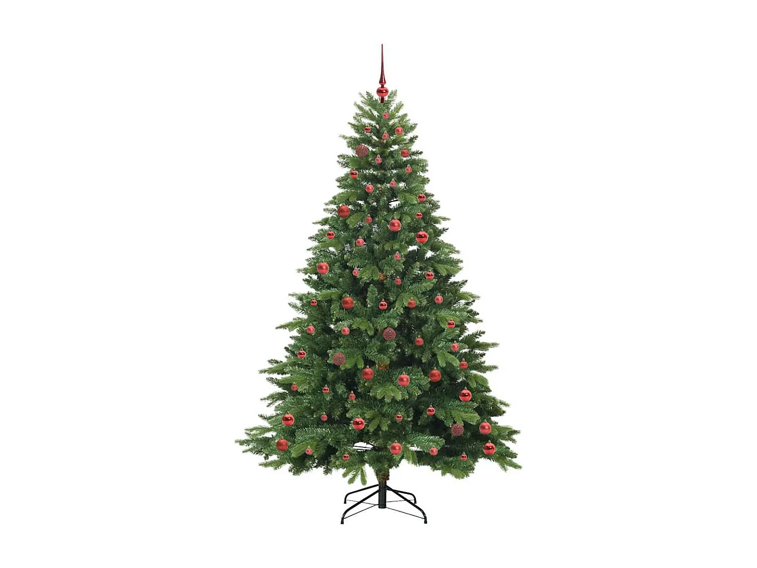 Sapin de Noël artificiel avec 300 LED Vert 210 cm PE et PVC