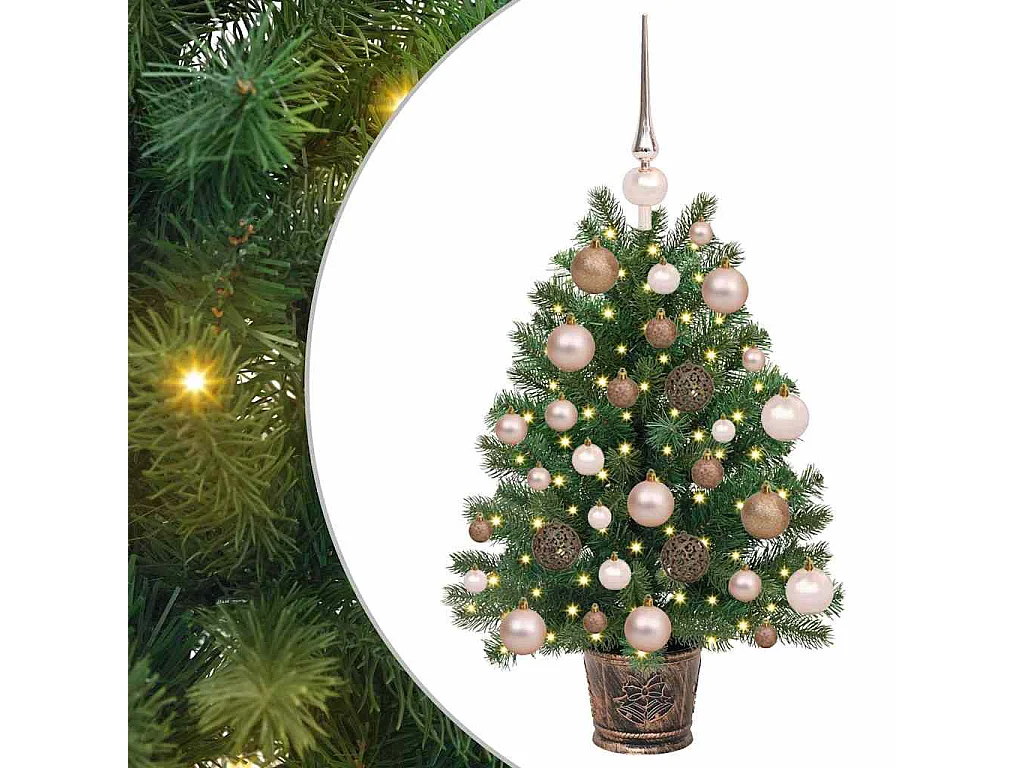Sapin de Noël artificiel avec 150 LED Vert 65 cm PE et PVC