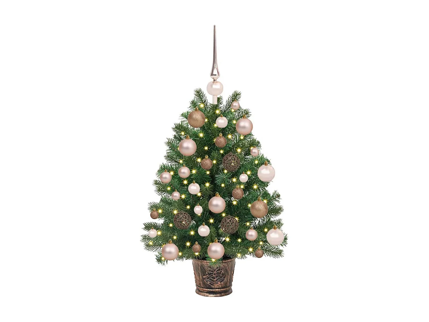 Sapin de Noël artificiel avec 150 LED Vert 65 cm PE et PVC