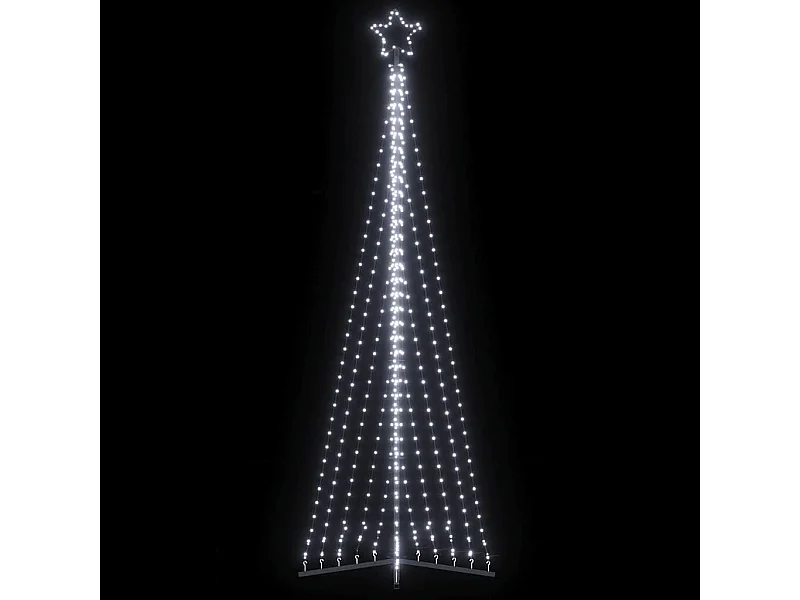 Sapin de Noël à LED 495 LED blanc froid 300,5 cm