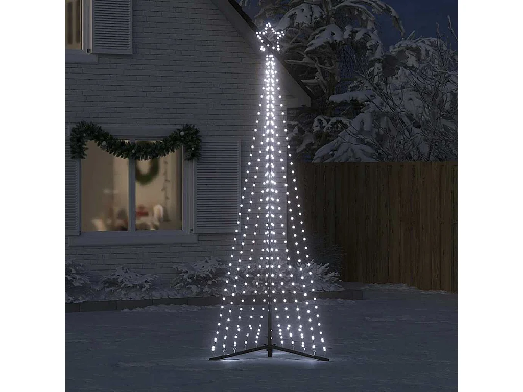 Sapin de Noël à LED 495 LED blanc froid 300,5 cm
