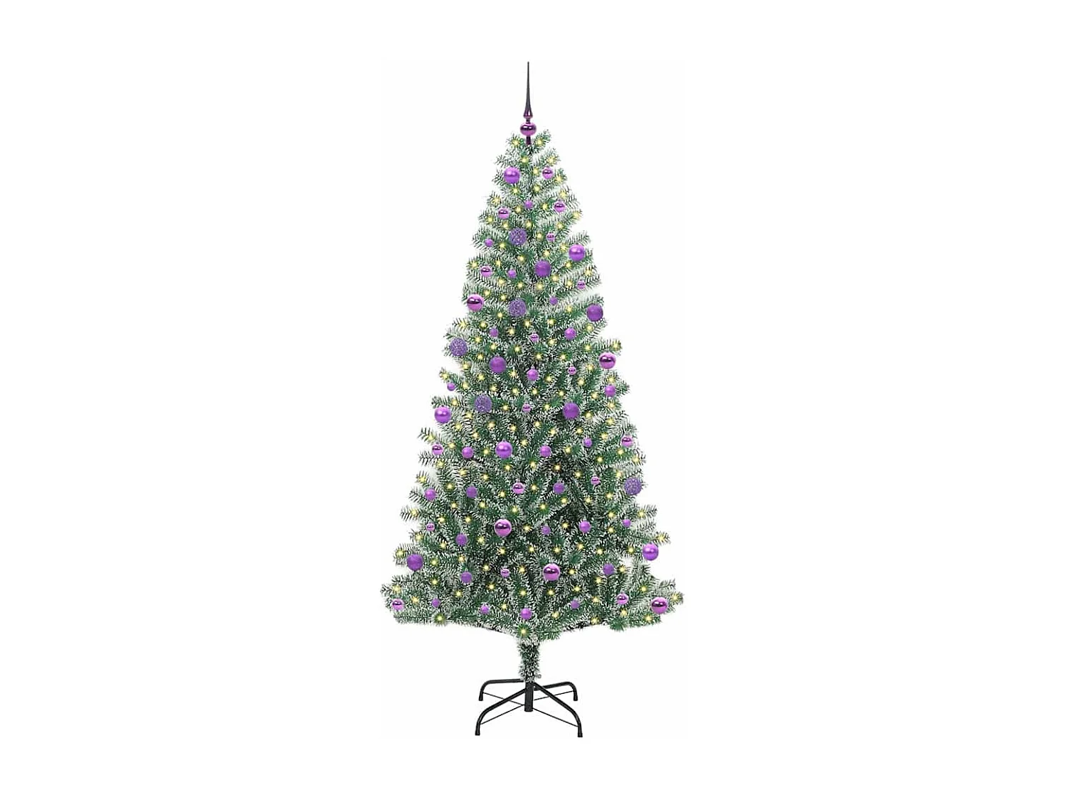 Albero di Natale artificiale a forma di fiocco di neve con luce LED