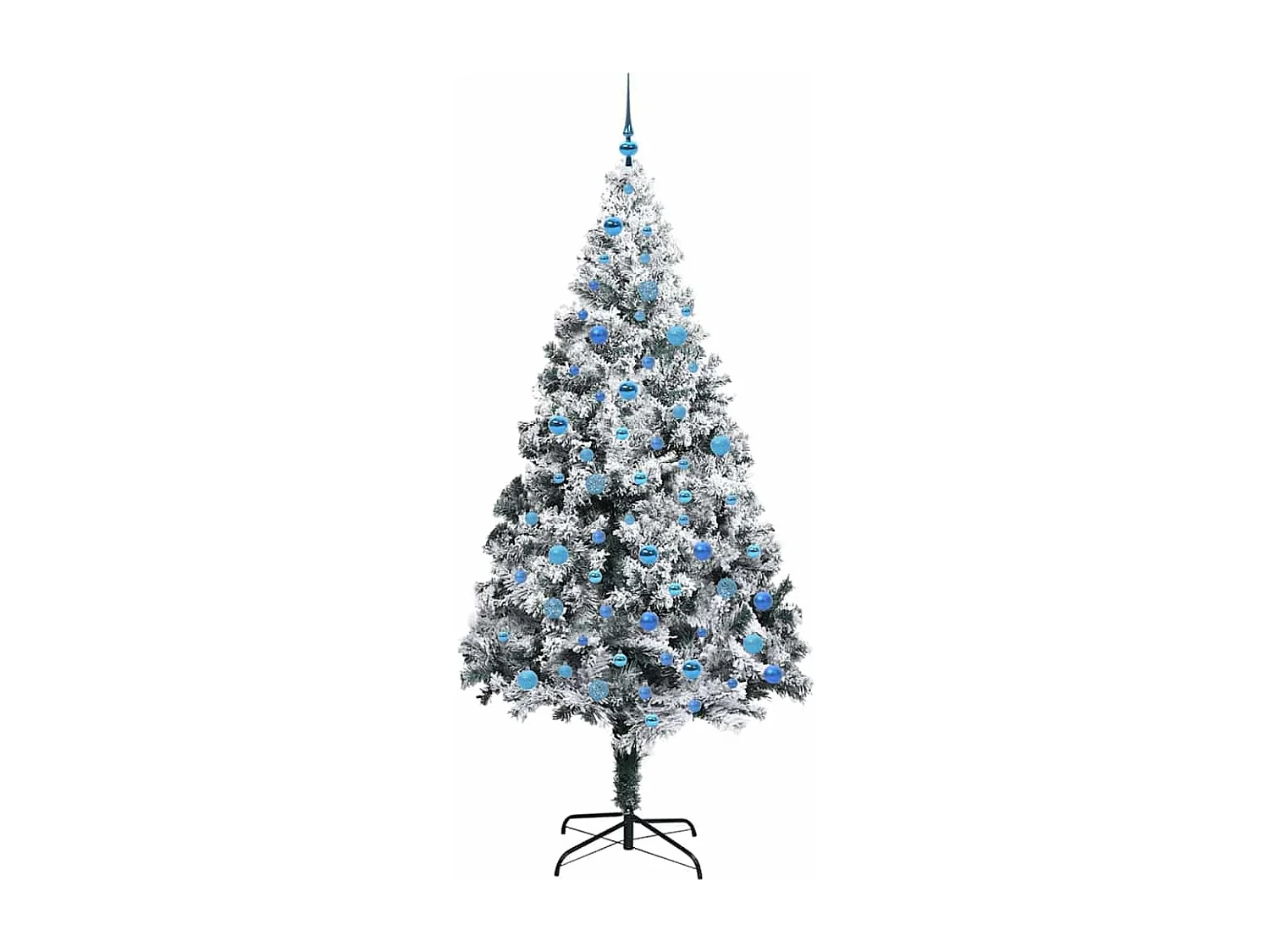 Künstlicher Weihnachtsbaum Grün 240 cm PVC, Stahl und Kunststoff