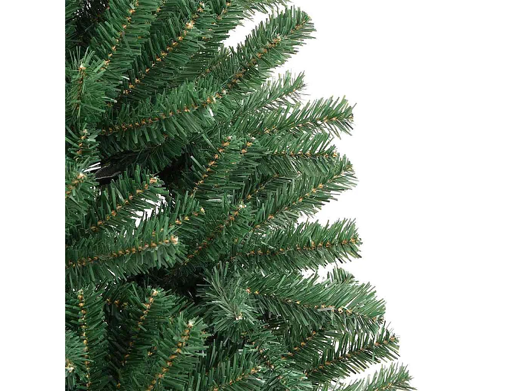 Albero di Natale artificiale con rami incernierati verde 150 cm